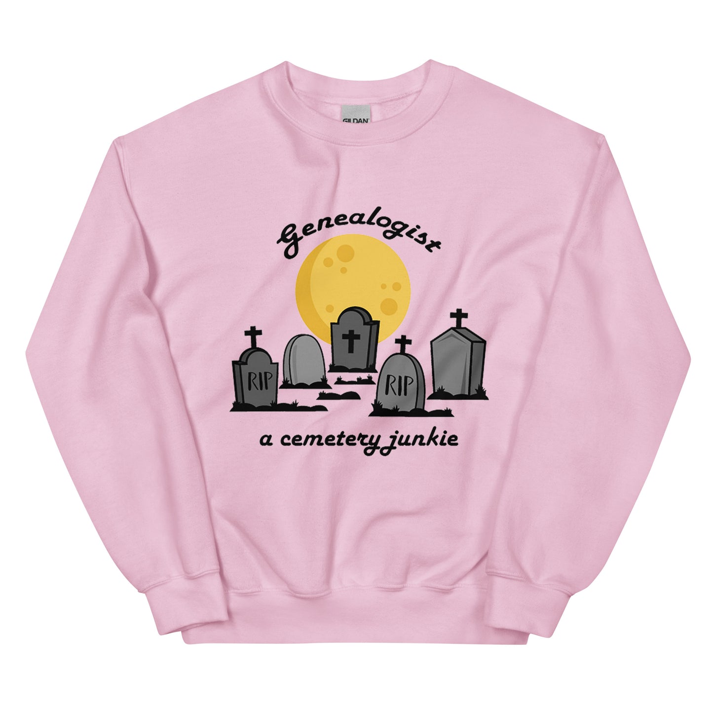 Genealogist Cemetery Junkie Sweatshirt, Funny Genealogy Gift, Family Historian Gift
