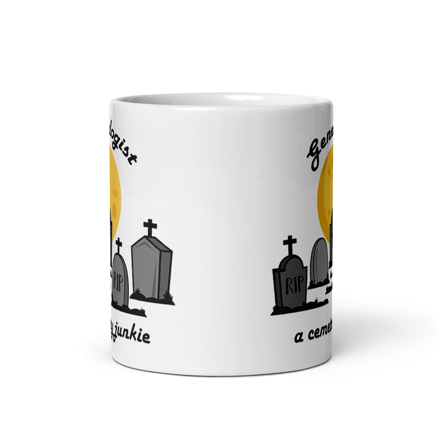 Genealogist Cemetery Junkie Coffee Mug, Family Historian, Gift, Funny, Genealogy