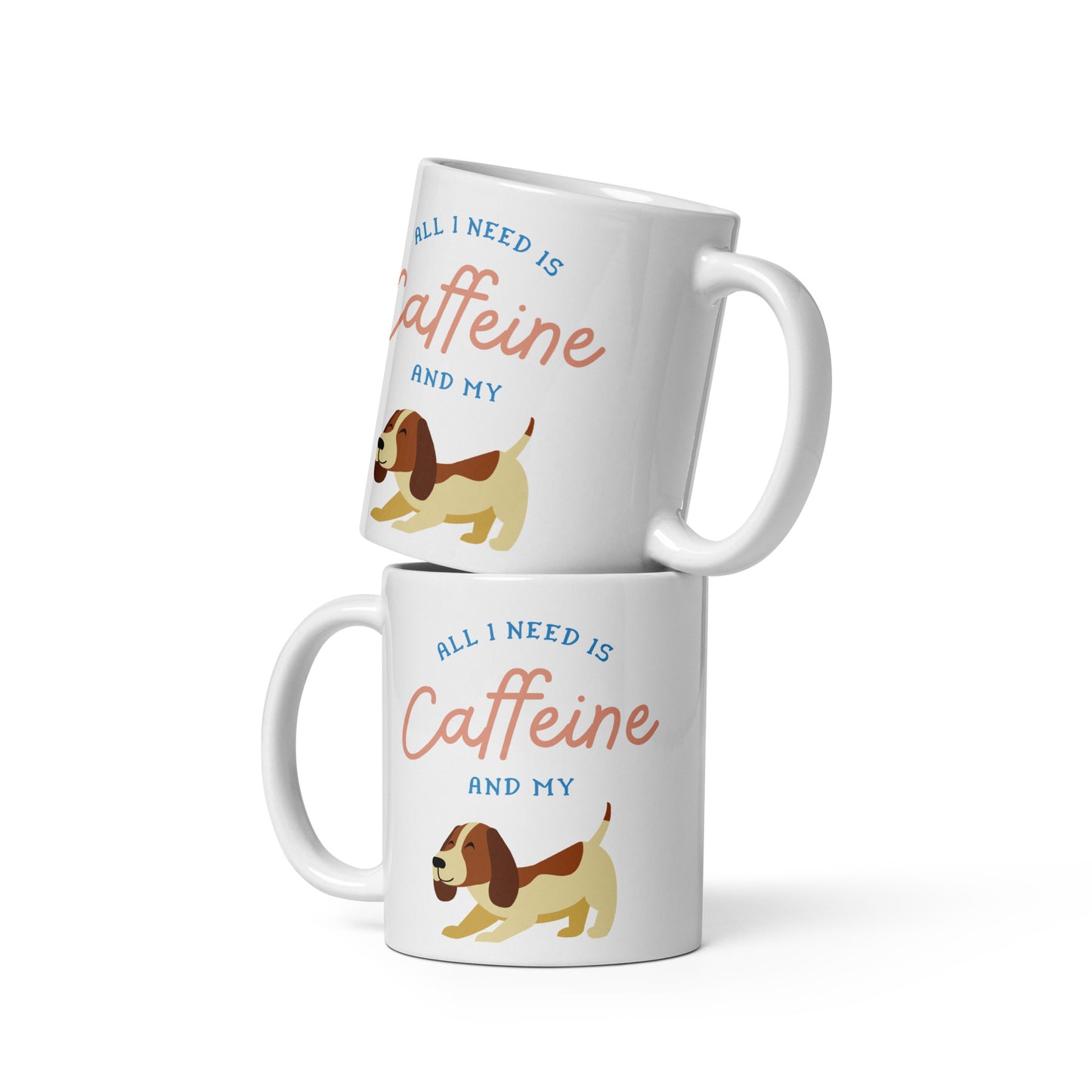 Caffeine Dog Mug White