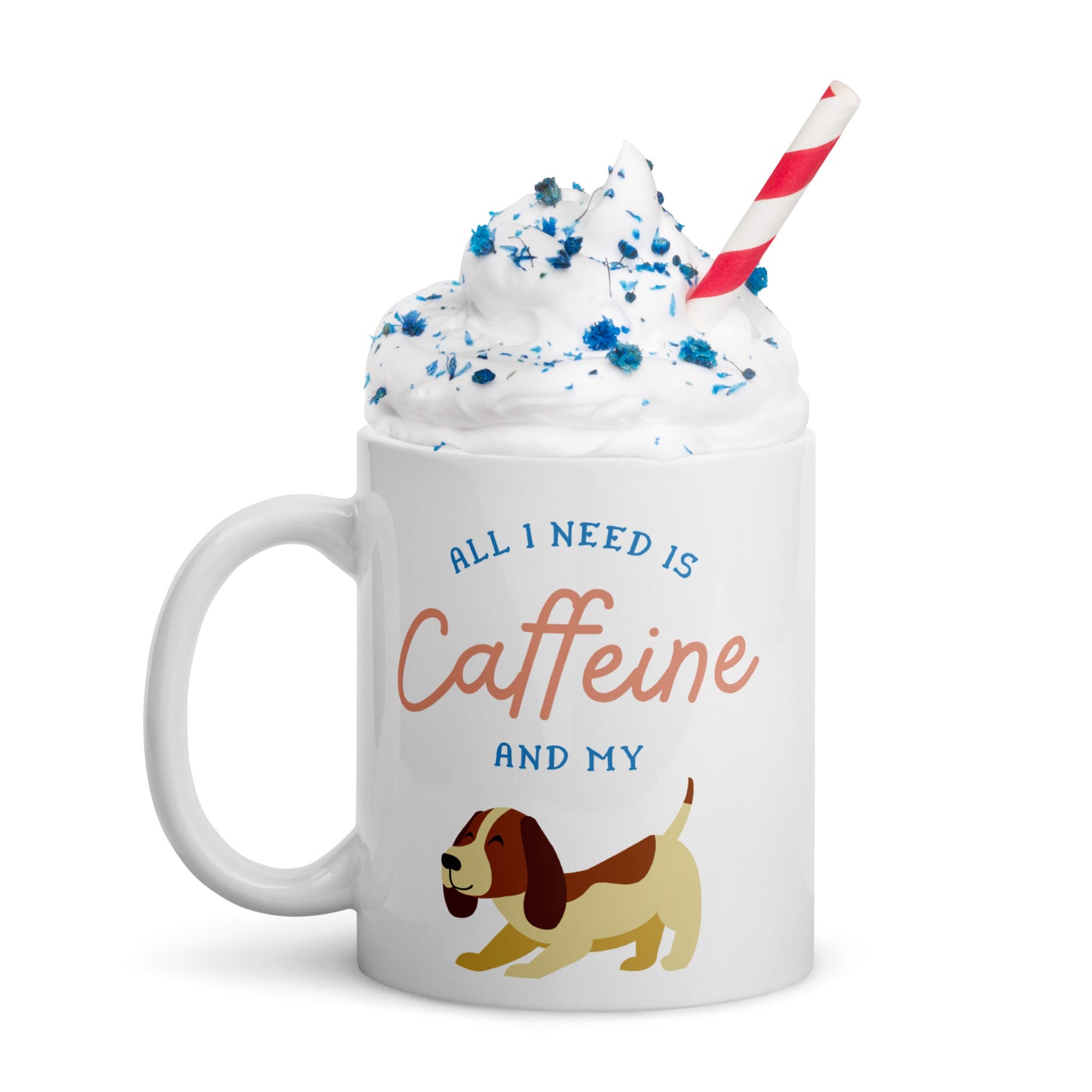 Caffeine Dog Mug White
