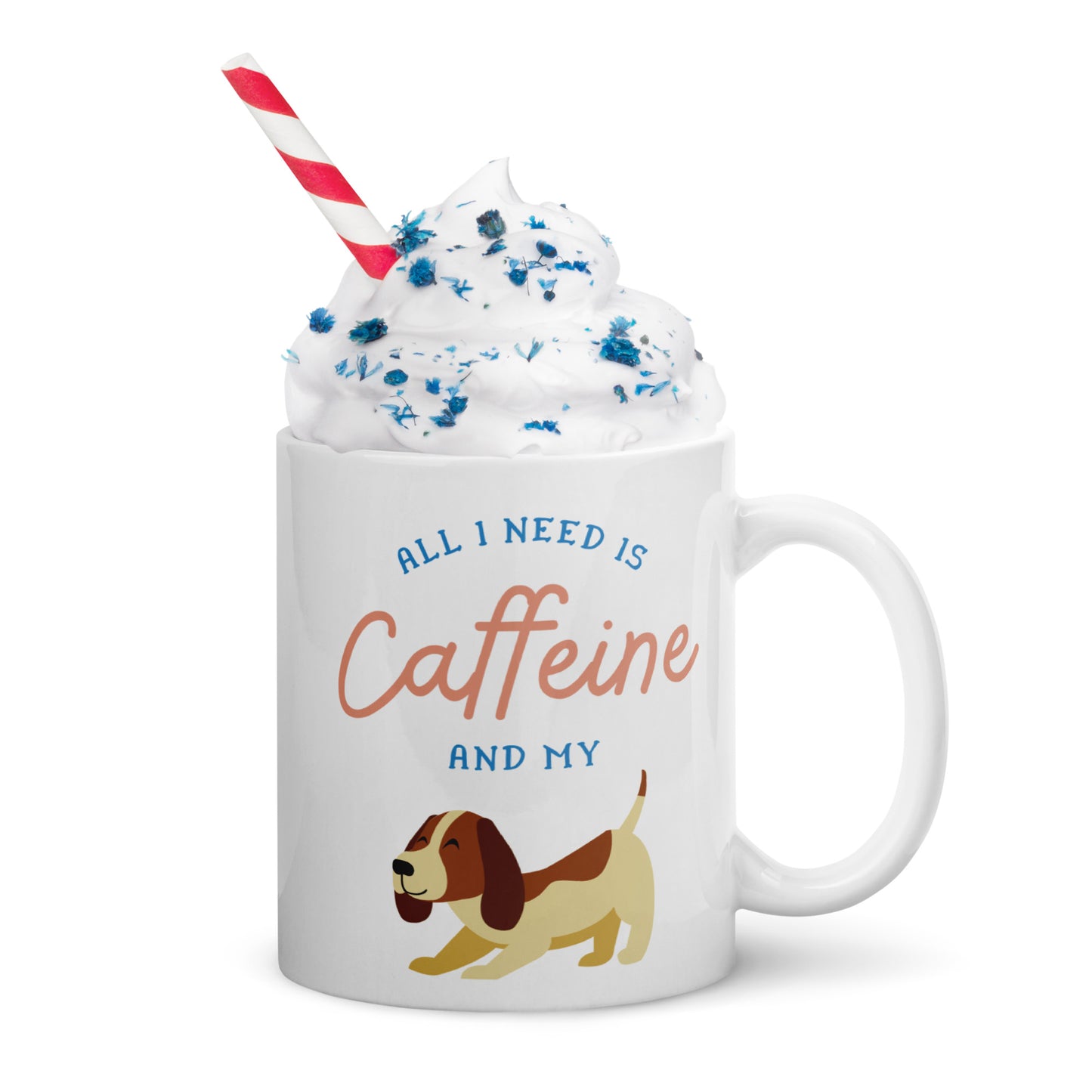 Caffeine Dog Mug White