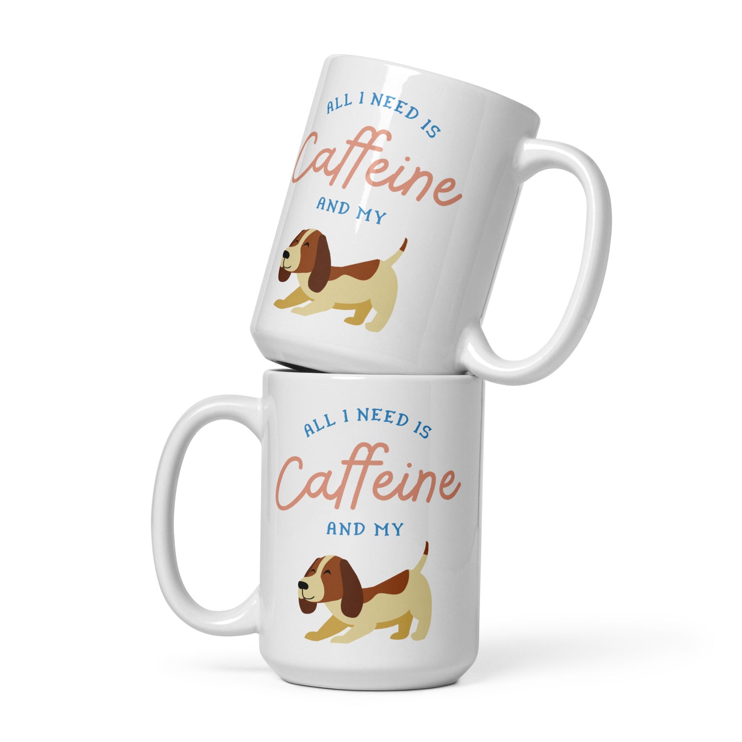 Caffeine Dog Mug White