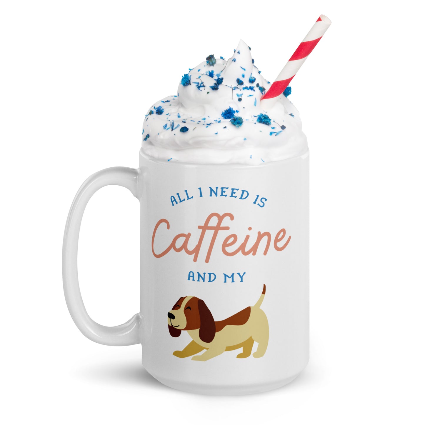 Caffeine Dog Mug White