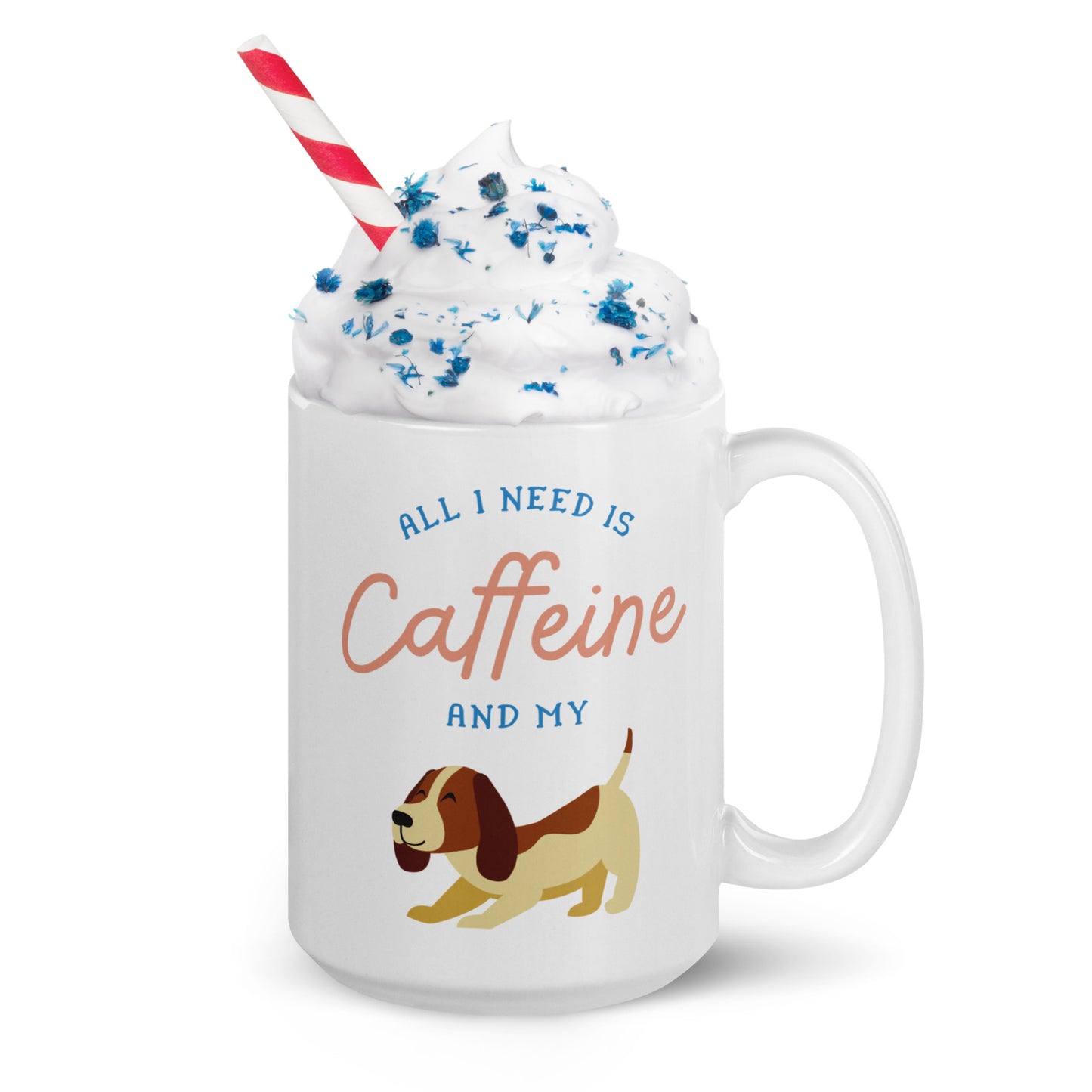 Caffeine Dog Mug White