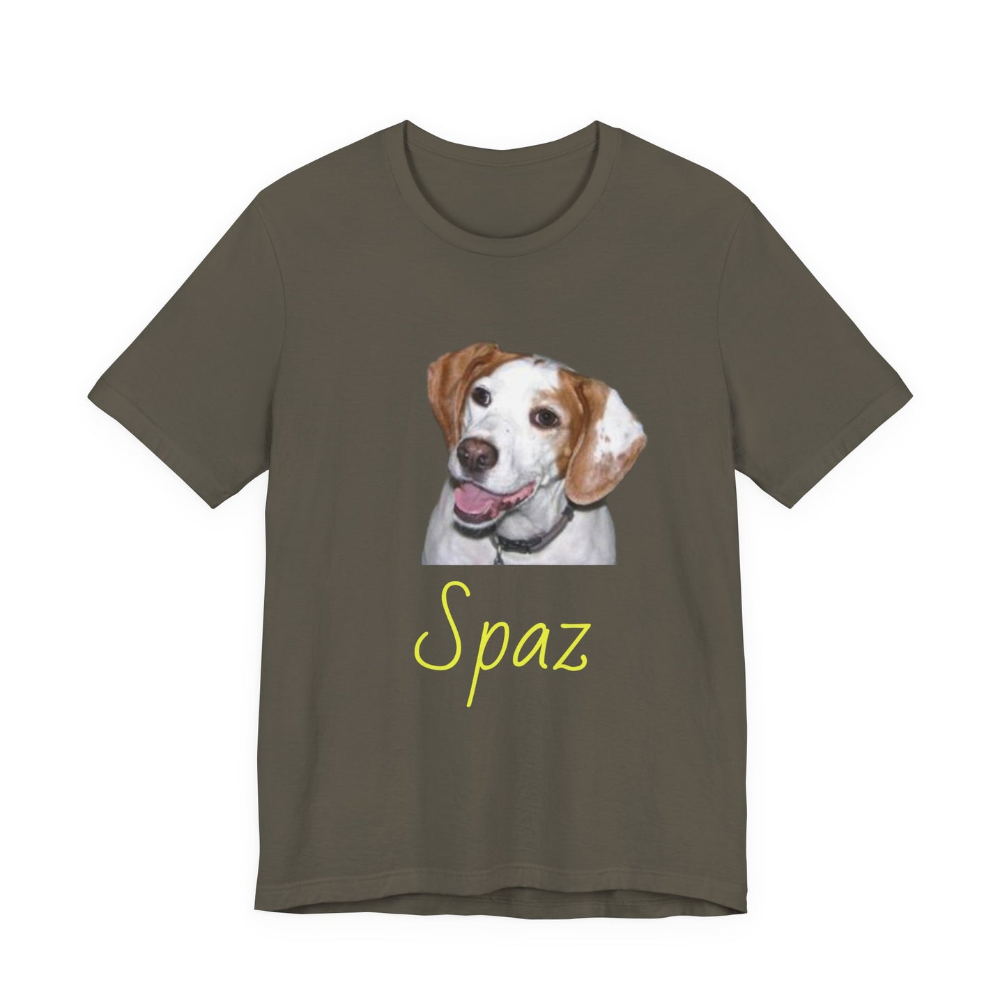 Personalized Photo T-Shirt — Custom Pet or Person Portrait Tee with Name