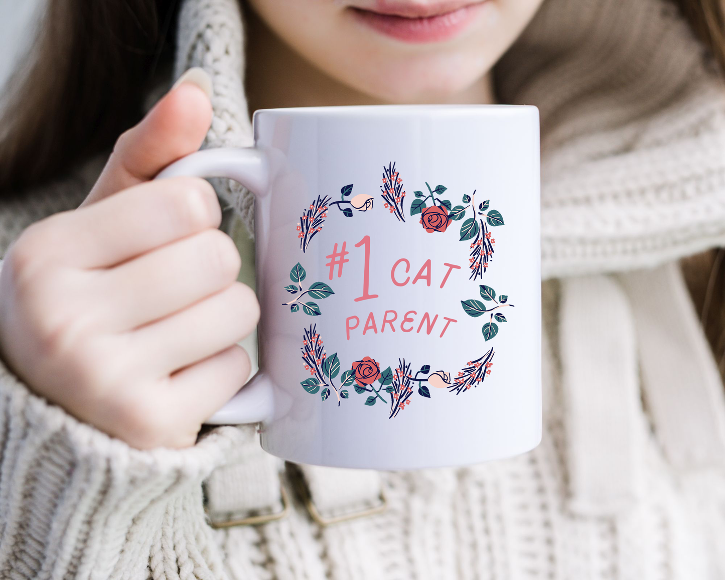 Number One Cat Parent - Cat Cup, Funny Cat Mug, Funny Coffee Mugs for Women, Cat Gifts for Women, Birthday Gift for Cat Lover