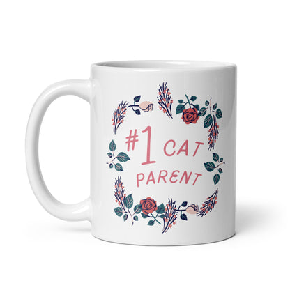 Number One Cat Parent - Cat Cup, Funny Cat Mug, Funny Coffee Mugs for Women, Cat Gifts for Women, Birthday Gift for Cat Lover