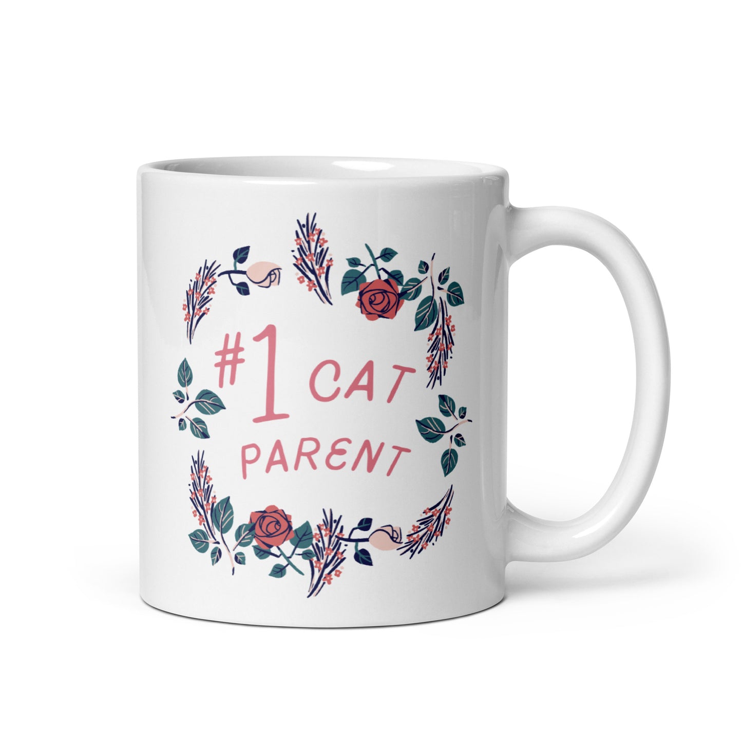 Number One Cat Parent - Cat Cup, Funny Cat Mug, Funny Coffee Mugs for Women, Cat Gifts for Women, Birthday Gift for Cat Lover