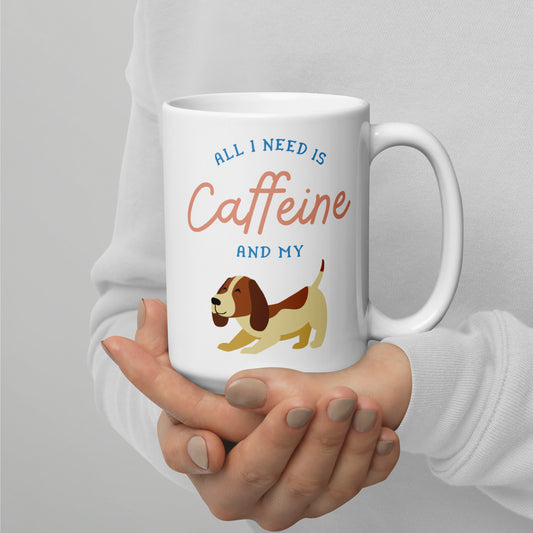 Caffeine Dog Mug White